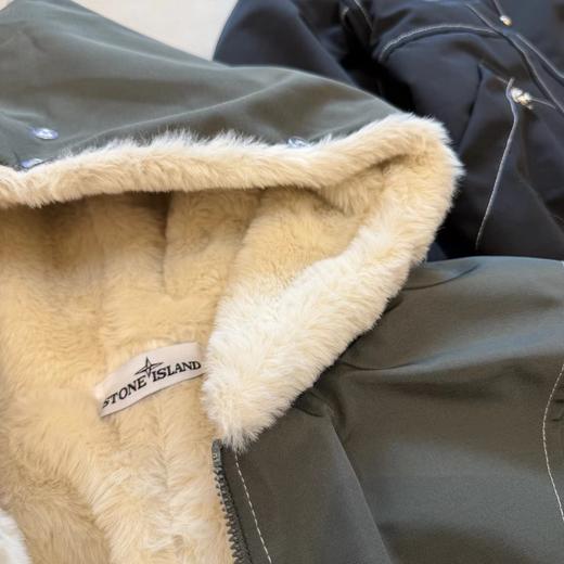 D110756早冬可拆卸大毛领座山雕棉服外套 商品图13