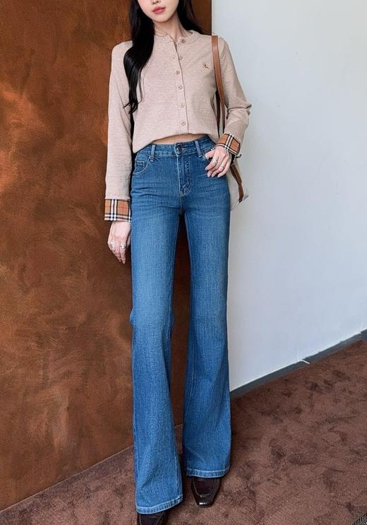 女款洗水微喇牛仔裤长裤la020 商品图3