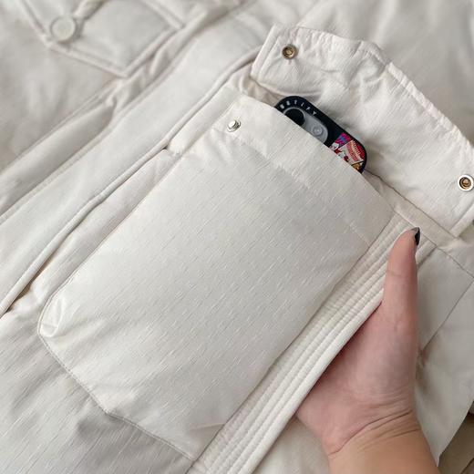 双十一活动雪*飞剪标加厚长款连帽羽绒服 商品图13