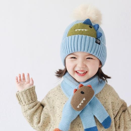 儿童卡通帽子围巾套装/儿童捏捏乐小企鹅毛绒帽 商品图3