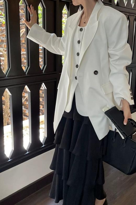 ESTELLICA 白色西装马甲外套 20688 商品图2