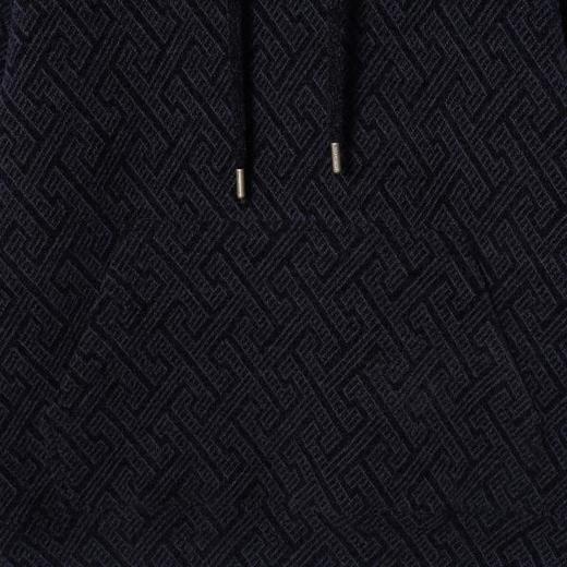 WY1279SDSA男士秋冬新款痞帅男装潮牌撞色提花字母抽绳连帽卫衣百搭宽松 商品图3