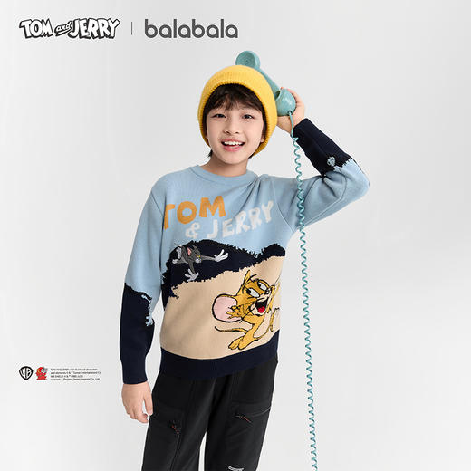 【猫和老鼠IP商场同款】巴拉巴拉童装男童毛衫儿童2025冬新款毛衣 商品图2