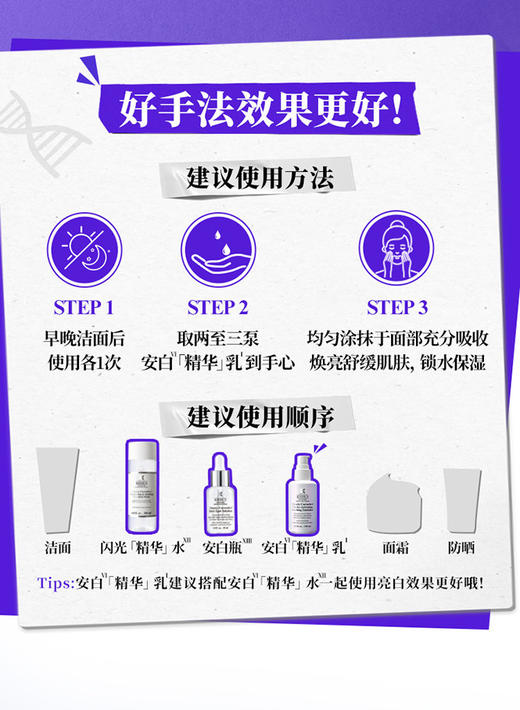 3605972966612 科颜氏KIEHL’S 【官方入驻】科颜氏集焕亮舒缓乳液 100ml护肤生日礼物礼盒 商品图4