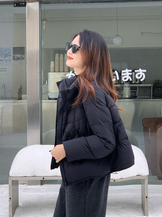 【百图lulu定制】【泡芙羽绒服】90%白鸭绒  彩色  H版型 下摆抽绳 袖口防风 面包领 羽绒服 商品图6