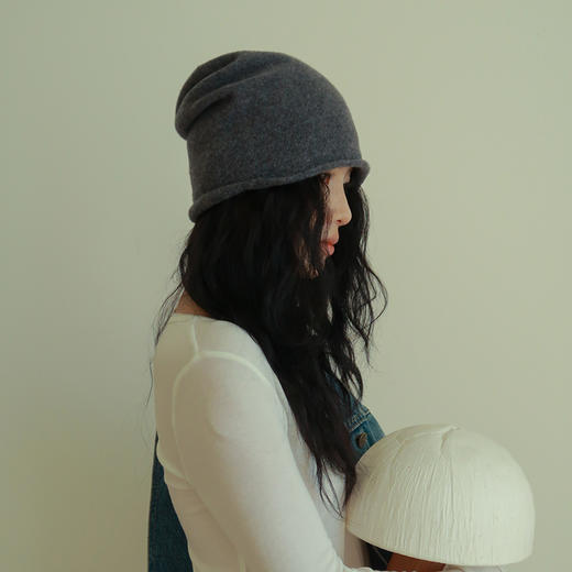 凡饰 纯色羊毛包头帽 商品图2
