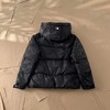 D110743满印暗纹提花硅胶小标连帽羽绒服男女同款 商品缩略图4