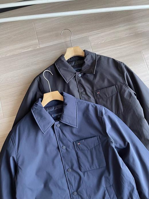 D110750秋冬男防水耐磨衬衫领无绗缝羽绒服外套 商品图9