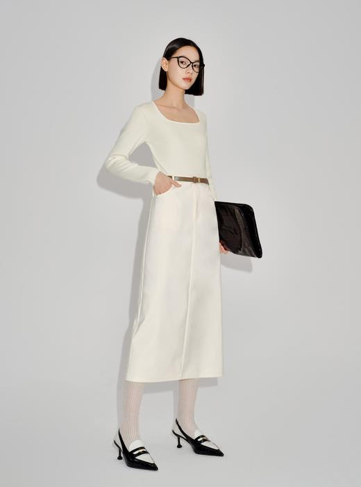 【特惠不退货】伊芙丽百搭醋酸毛衫2024秋装新款1F1230263G 商品图1