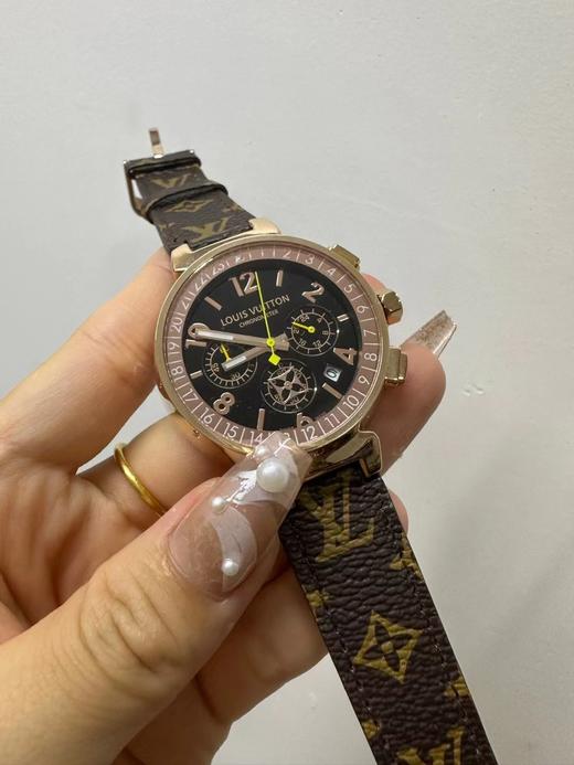 D110718新款女士石英石腕表时尚老花表带奢华手表女 商品图3