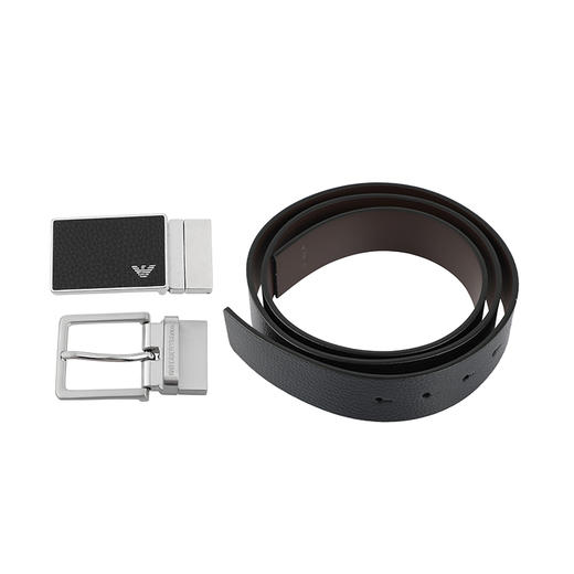 【超惠秒】Emporio Armani 男士双扣头礼盒装真皮腰带12432 商品图5