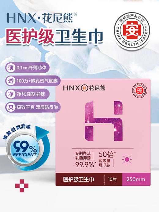 花尼熊医护级日用夜用卫生巾 商品图6