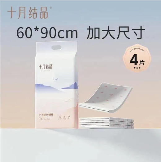 【产褥垫】十月结晶 孕妇产褥垫护理垫 60*90cm 4片装/包 商品图0