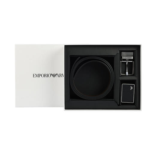 【超惠秒】Emporio Armani 男士双扣头礼盒装真皮腰带12432 商品图14