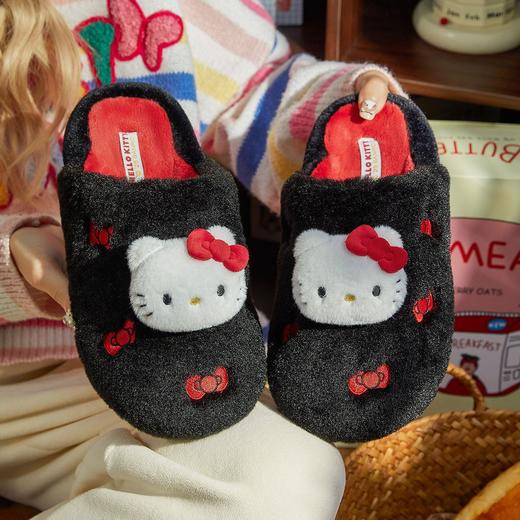 冬款新款可爱卡通棉拖鞋Hello Kitty柔软舒适室内外穿居家保暖【8004】 商品图2