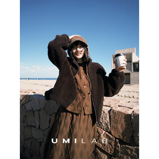 UMILAB｜云绒*高性价比皮草 100%羊毛 皮毛一体工艺夹克外套BC997W 商品图1