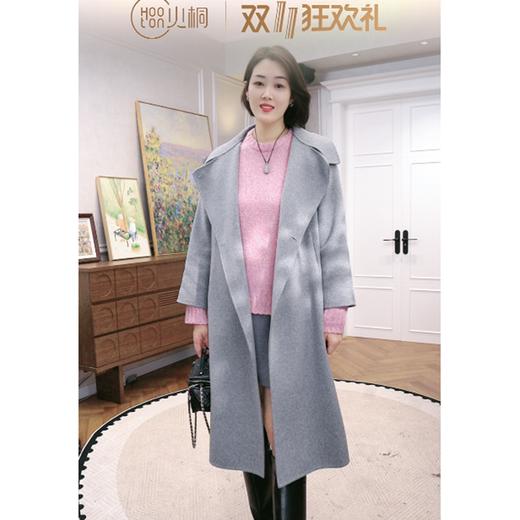 火桐hooton 樱落枝头 银丝花纱山羊绒圆领套头衫82452 商品图2