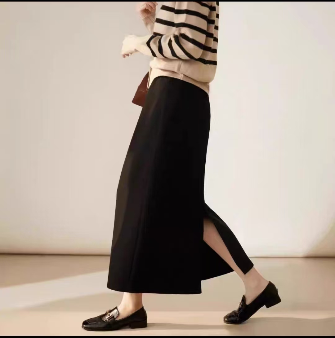 醋酸羊毛半身裙 法式慵懒风 垂顺百搭 遮胯显瘦 柔软亲肤舒适