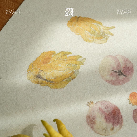 暄桐文房 香果毛毡 书画垫 平坦服帖 商品图2