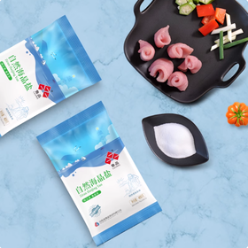 400g 鲁晶 自然海晶盐   未加碘食用盐 家用食用盐调味品