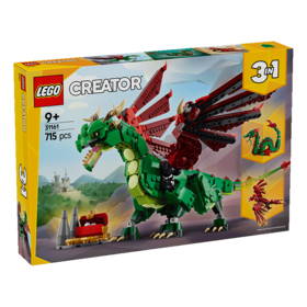 5702017822266 乐高Lego 积木拼搭创意百搭31161中世纪飞龙儿童益智玩具9岁以上