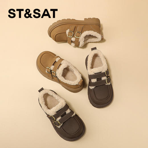 【童鞋】星期六加绒英伦风泰迪毛绒女童小皮鞋SSD419DL0R 商品图9