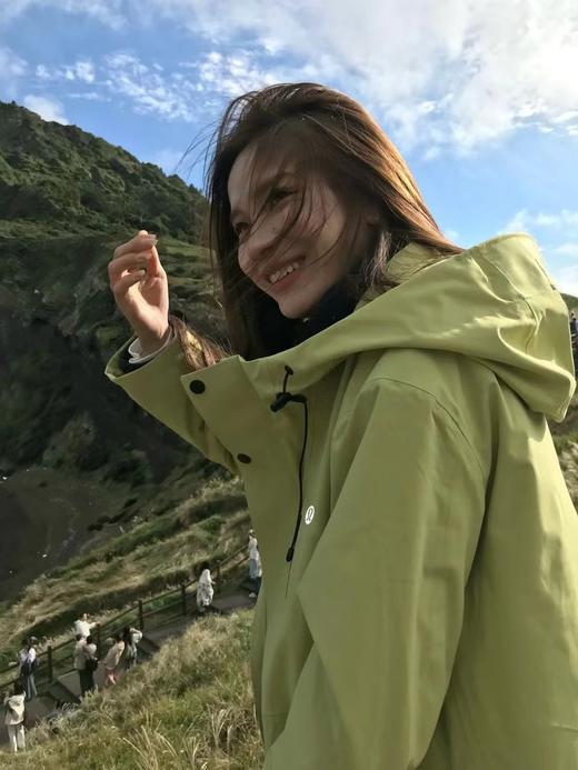 D110769可拆卸双层设计三合一两件套苹果绿冲锋衣 商品图8