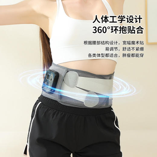 送艾草贴【石墨烯艾灸热敷❗️舒适放松腰腹】无线加热护腰带保暖热敷按摩腰带石墨烯发热电动腹部按摩器。ja 商品图1