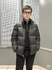 D110734秋冬新款Besbre立领小羊皮防风条羽绒夹克外套男女同款 商品缩略图5