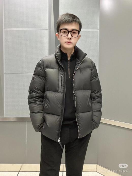 D110734秋冬新款Besbre立领小羊皮防风条羽绒夹克外套男女同款 商品图5