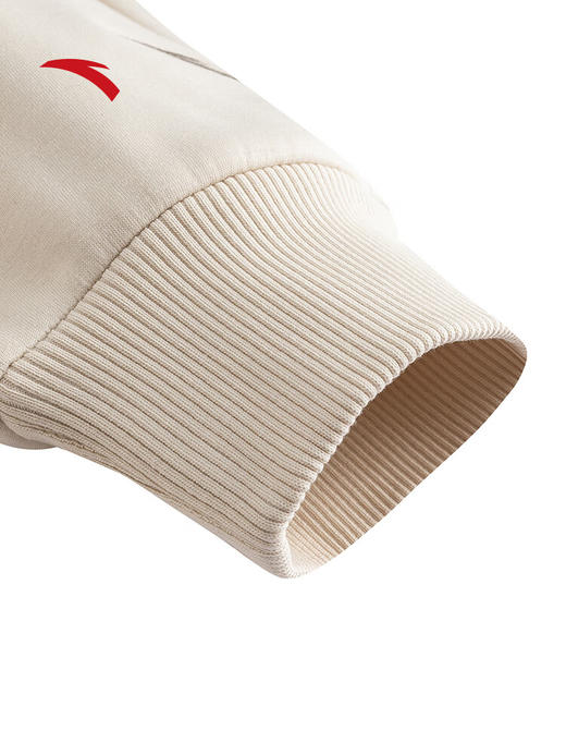 安踏凯里·欧文系列丨图腾部落风美式篮球加绒印花男女卫衣172541703S 【纤密暖绒】泥沙灰 -2 商品图3