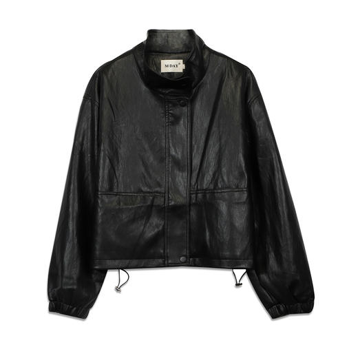 复古立领抽绳皮衣外套-纪念日百货门店同款167394216 商品图4