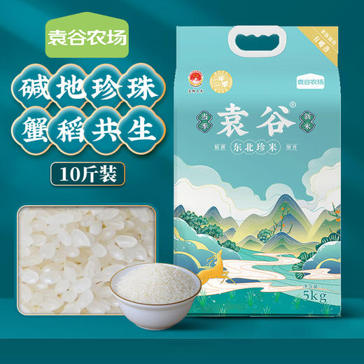 袁谷隆平芯米东北珍米5kg 东北大米 辽河盘锦大米 圆粒香米 10斤2025新米 商品图0