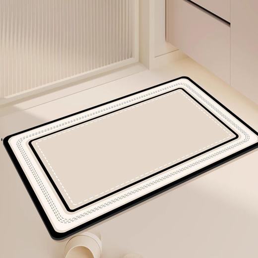 【新升级！高颜值瞬吸地垫！】硅藻泥地垫 浴室防滑垫软垫 轻奢卫生间门口脚垫 洗澡吸水垫 商品图10