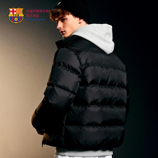 【官方正版】巴塞罗那俱乐部｜巴萨黑色羽绒服秋冬款保暖外套 商品图2
