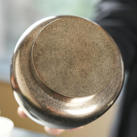 斑锡龙秋实茶仓锡罐复古纯锡茶叶罐大号秋实茶仓密封储茶罐个旧手工锡器 商品图4