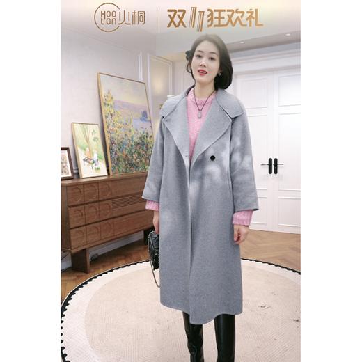 火桐hooton 樱落枝头 银丝花纱山羊绒圆领套头衫82452 商品图0