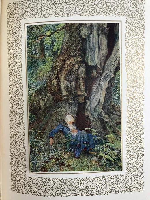 画家签名本！约20世纪早期 丁尼生《国王叙事诗》 约20幅彩色手工贴图 全犊皮（vellum）精装大16开 商品图9