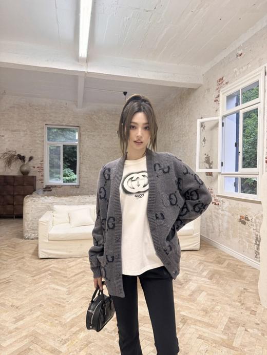 古驰 2025 FW GG提花羊毛针织开衫（DY） 商品图1