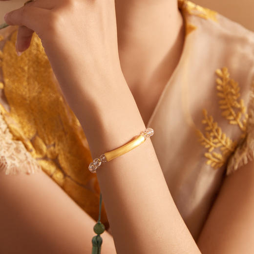 Manreya玛芮雅“素净澄光”白水晶手串|白水晶，银镀金 商品图2