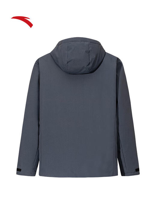 安踏（ANTA）短款羽绒服男冬季新款防泼书连帽保暖棉服运动外套152547933 男装灰-1 商品图1