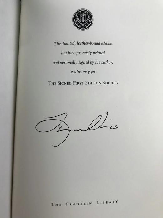签名首版！里昂·尤里斯《废墟中的上帝》 富兰克林图书馆豪华仿皮 商品图2