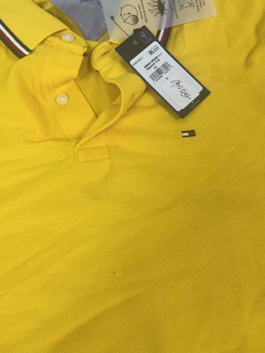 瑕疵TOMMY HILFIGER/汤米 男士休闲纯色短袖POLO衫 商品图2