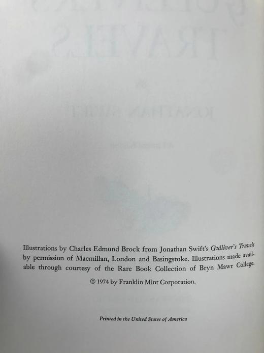 斯威夫特《格列佛游记》 配插图 富兰克林图书馆豪华皮装本 商品图3
