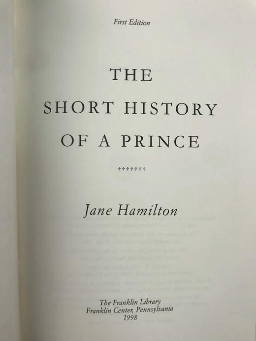 签名首版！汉密尔顿《一位王子的简史》 富兰克林图书馆豪华仿皮 商品图4