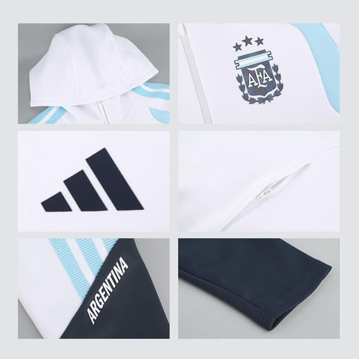 小李子阿迪达斯2026世界杯阿根廷球员版运动拉链外套成人男JZ5941 商品图3