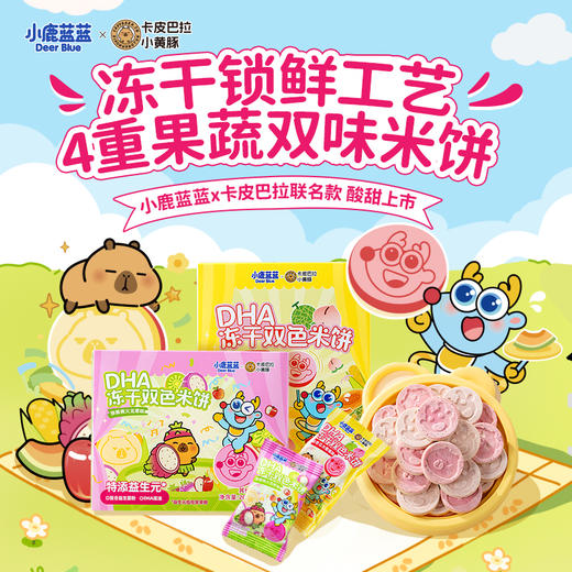 【DHA冻干双色米饼】卡皮巴拉萌趣造型入口易溶 商品图0
