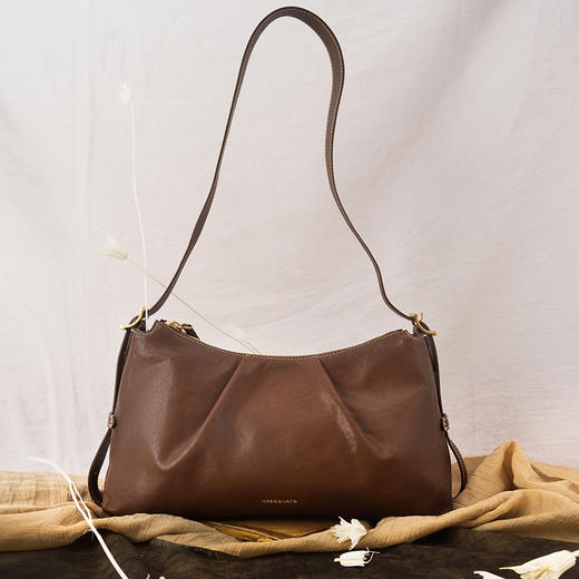 MESCOLATO hobo懒懒包意大利头层植鞣腋下包【本商品不支持用券】 商品图0