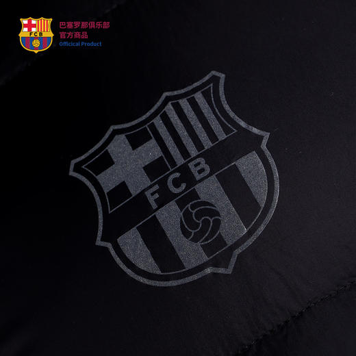 【官方正版】巴塞罗那俱乐部｜巴萨黑色羽绒服秋冬款保暖外套 商品图4
