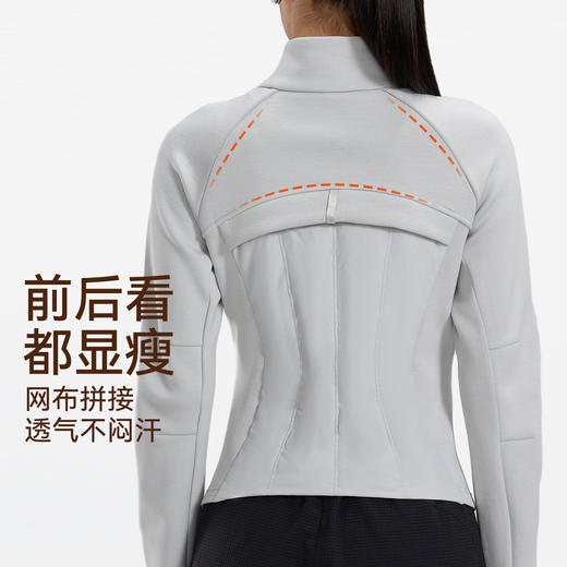 跃牌【安琪拉系列】新款轻薄鸭绒羽绒服女冬季短款修身瑜伽跑步立领运动保暖外套WT8531 商品图3